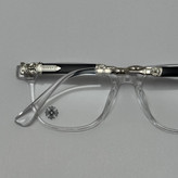 عینک بلوکات کروم هارتز کریستال نقره ای Chrome Hearts 2272 - کیفیت مستر