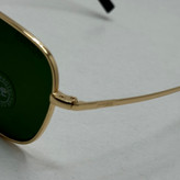 عینک آفتابی خلبانی رندولف شیشه سنگ آنتی رفلکس سبز فریم طلایی فول پک اصلی RANDOLPH AVIATOR RE 58 24K GOLD