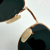 عینک آفتابی ریبن rayban شیشه سنگ مشکی طلایی کد rb 3958