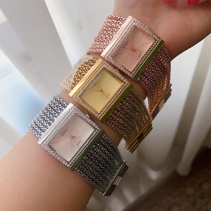 ساعت مچی زنانه کاکاچی cacaxi طلایی