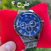 ساعت تمام مشکی مردانه و پسرانه بند فلزی شیک