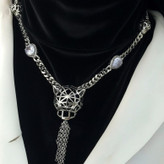 سرویس زنانه پلنگی(پنتر) لیزری سیلور رنگ ثابت کد zmh (پس کرایه)