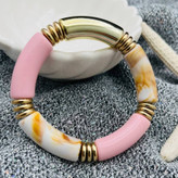 دستبند النگویی استیل میناکاری در تنوع رنگ رنگ کاملا ثابت کد mp (پس کرایه)