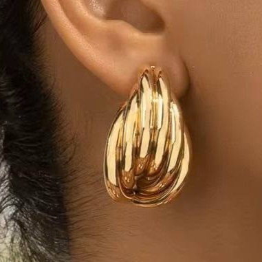 گوشواره طرح برگ رنگ ثابت کدgy
