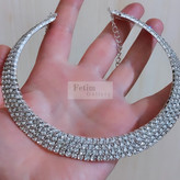طوق مجلسی فول نگین 3 لاین