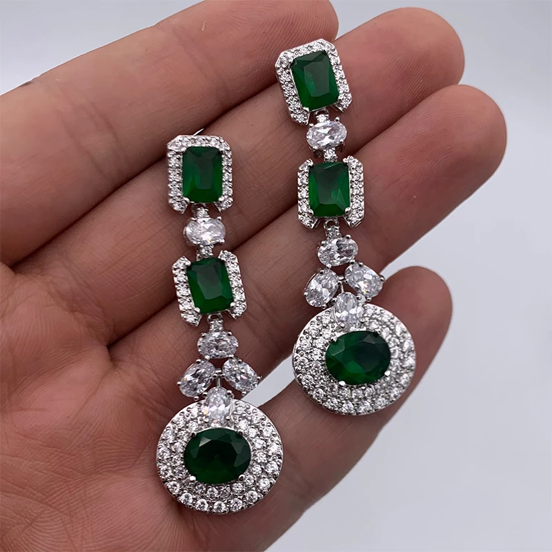 گوشواره آویز زنانه کلیو مدل جواهری KYG021