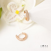 گوشواره حلقه ای نگین دار کد 1121311672 ژوپینگ