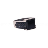 انگشتر عقیق مشکی مردانه کد 6790