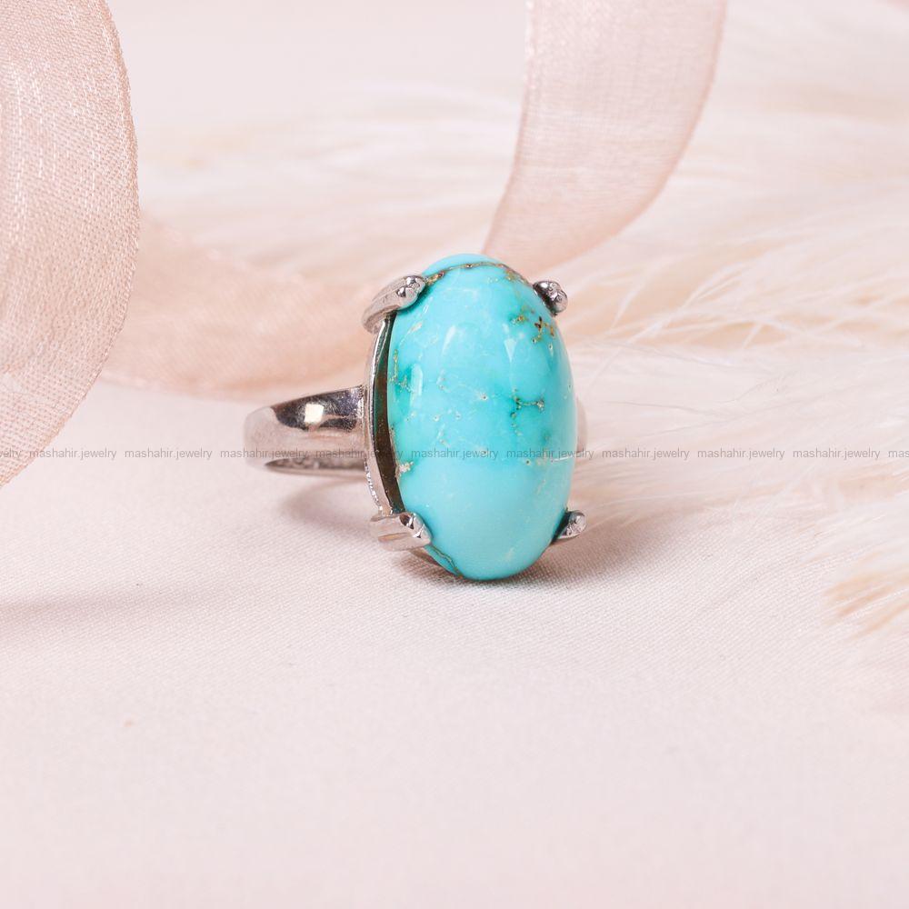 انگشتر فیروزه شجری زنانه کد 8657