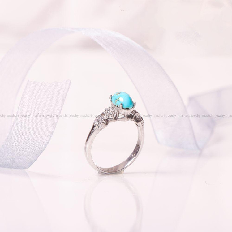 انگشتر فیروزه شجری زنانه کد 9316