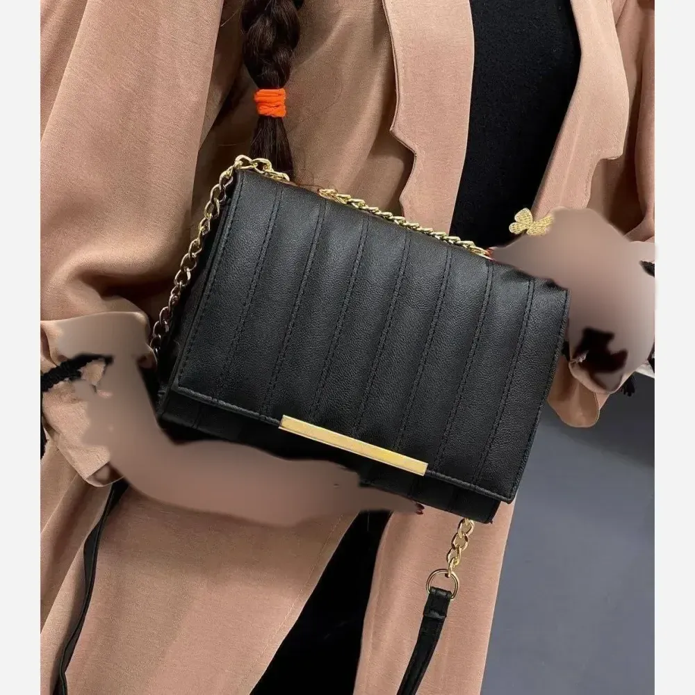 کیف زنانه چرمی مدل سیما رنگ مشکی سایز 20 در 15
