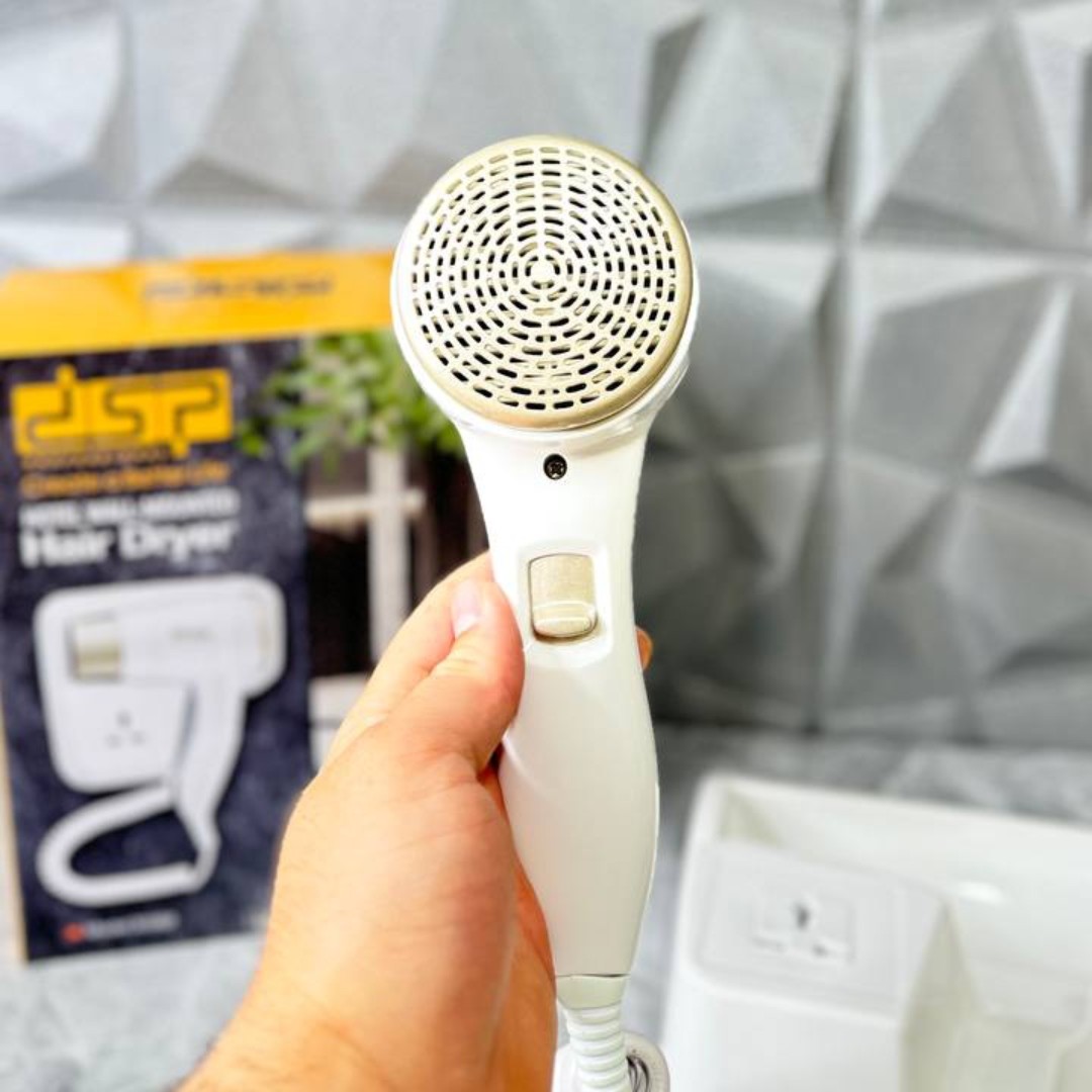 سشوار دیواری هتلی DSP نوع متور DC توان 1500وات کیفیت عالی