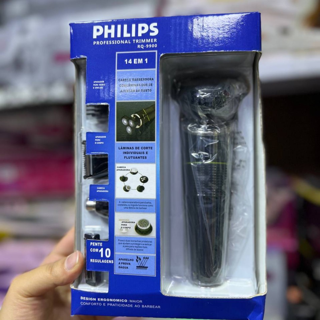 سه تیغ فیلیپس حرفه ای 5 کاره مدل RQ-9900 دیجیتالی ضدآب و زیر دوشی