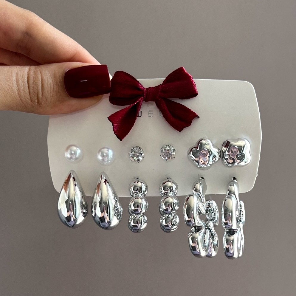 پک گوشواره فانتزی آب نقره گالری زیمبا