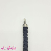 دستبند امگا برزنتی یا کنفی مشکی مردانه با قفل نقره ای کیفیت مستر کد 1100