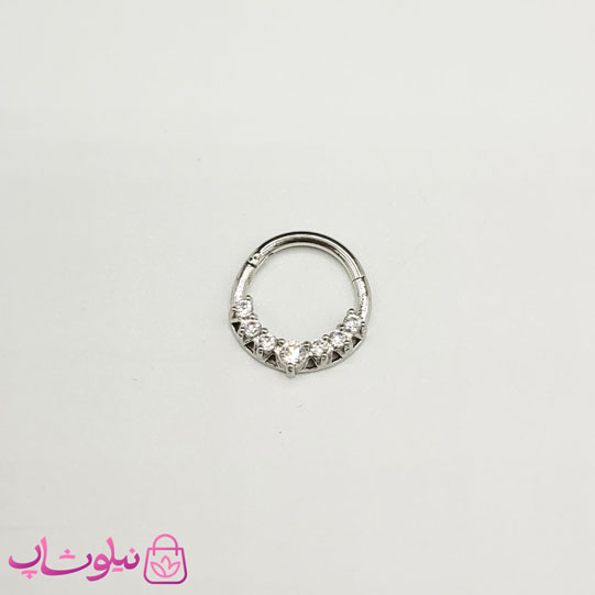 پیرسینگ دیث یا سپتوم مدل دایره نگیندار کد 369
