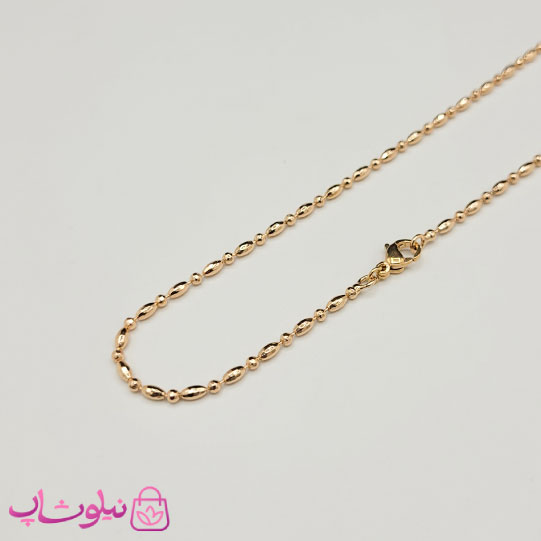 زنجیر زنانه ژوپینگ طول 45 سانت عرض 1.5 میل کد 3991