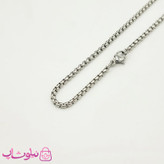 گردنبند پسرانه استیل طرح فشنگ مشکی کد 120