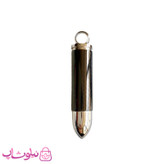 گردنبند پسرانه استیل طرح فشنگ مشکی کد 120
