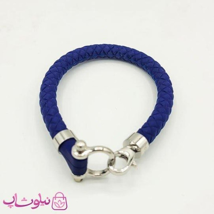 دستبند امگا مردانه رابر سرمه ای