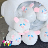 عروسک بالشتی خرگوش بچه دار
