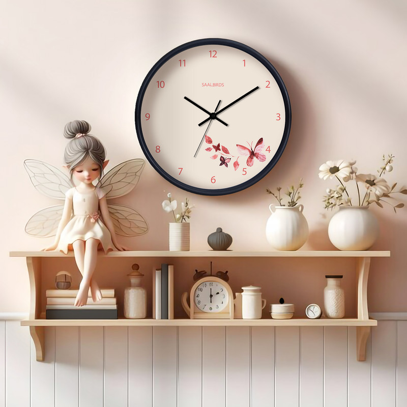 ساعت دیواری سال بردز طرح پروانه مدل CW-Butterfly