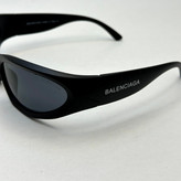 عینک آفتابی فشن برند بالنسیاگا مدل BALENCIAGA SWIFT OVAL مشکی
