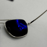 عینک آفتابی خلبانی رندولف شیشه سنگ آنتی رفلکس مشکی فریم نقره ای فول پک RANDOLPH AVIATOR RE 58 WHITE GOLD (ارسال رایگان)