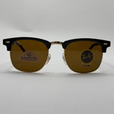عینک آفتابی ریبن rayban کلاب مستر شیشه سنگ قهوه ای فریم طلایی rb 3016 به همراه پک کامل (ارسال رایگان)