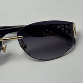 عینک آفتابی فیلیپ پلین Philip Plein مدل Luxury Shield فریم لس مشکی طلایی - لنز UV400 (ارسال رایگان)