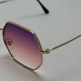 عینک شب ریبن Ray-ban صورتب هایلایت فریم طلایی کد RB 3556