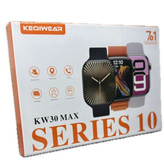 ساعت هوشمند 7 بند kw30 max طرح اپل واچ دارای زبان فارسی امکان تماس و sms ایکس