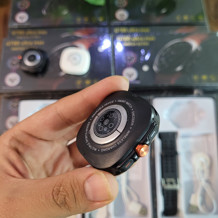 ساعت هوشمند GT88 ULTRA MAX گرد دو بند سوپر امولد بالاترین کیفیت بازار فروش تک به قیمت عمده درجه یک پرفرووش