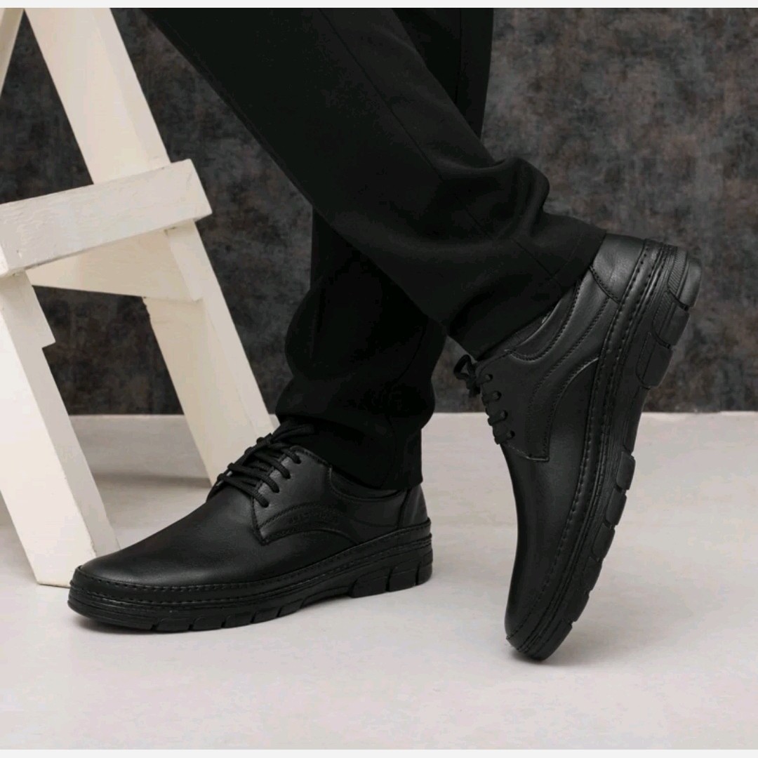کفش مردانه رسمی بندی مدل سبلان رنگ مشکی باکیفیت پرفروش باحداقل سود *کالش*کالج*کفش مجلسی پرفرووش